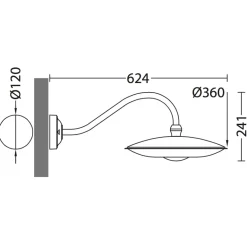 LED-Wandleuchte für außen mit Schutzart IP 65