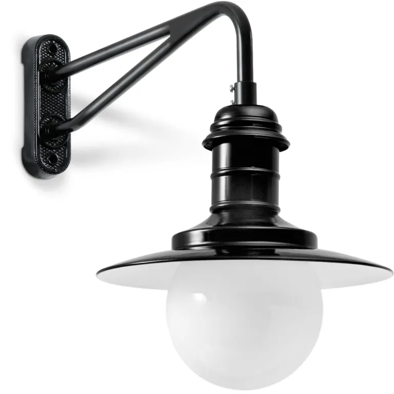 Maritime Wandleuchte Ulm W340 mit Zylinderglas