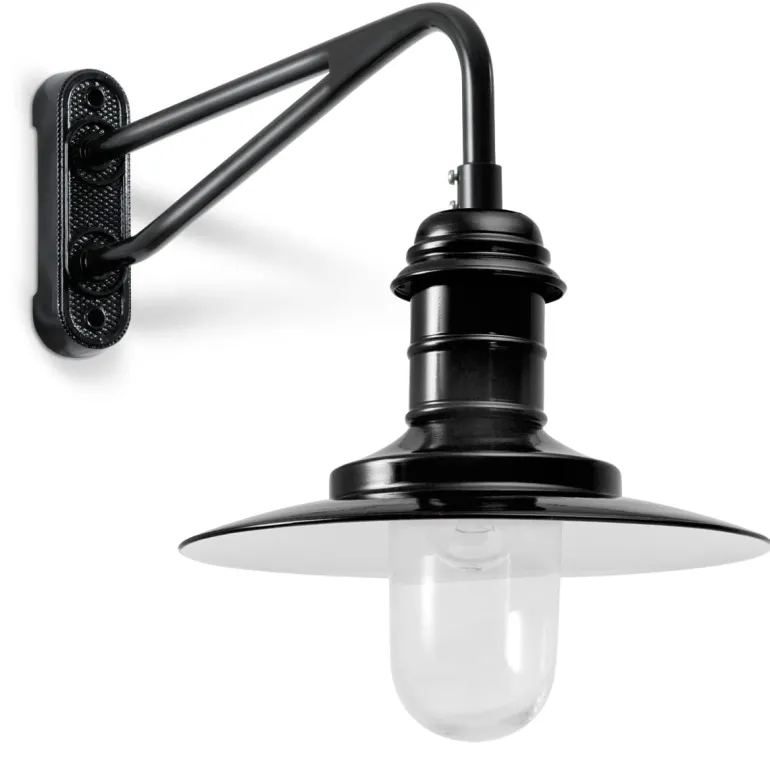 Maritime Wandleuchte Ulm W340 mit Zylinderglas