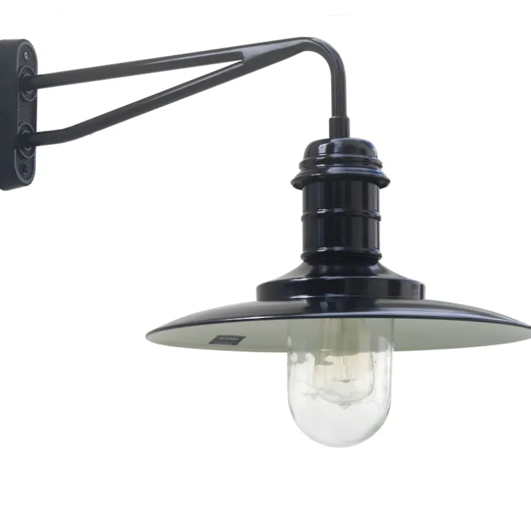 Maritime Wandleuchte Ulm W340 mit Zylinderglas