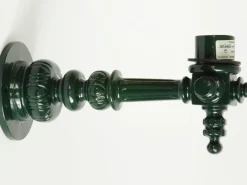 Massive Wandleuchte Danzig S mit Schinkel-Laterne 71W