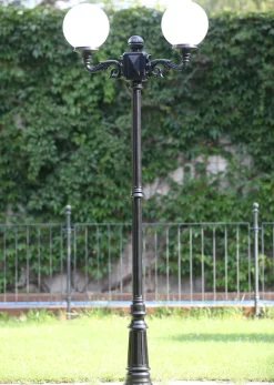 Mehrflammige Standleuchte mit Kugeln Rodos 2P Arm 01