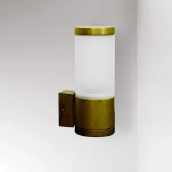 Messing Wandleuchte mit Rundglas Teres M3