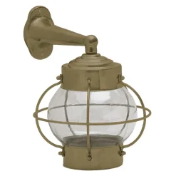 Messing-Schiffsleuchte N° 85 für außen mit Lampion-Glas