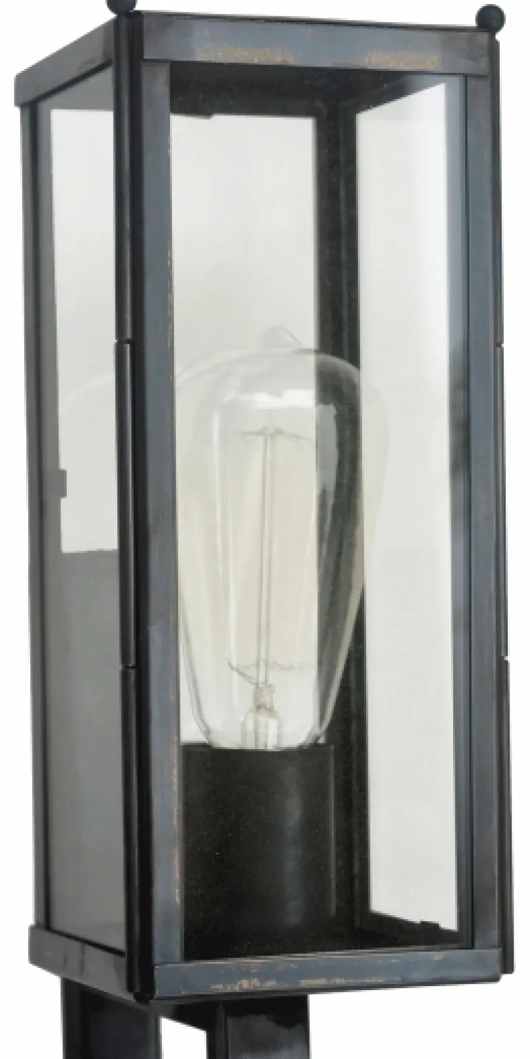 Messing-Wandfackel Vitrine für Jugendstil- und Art déco-Bauten