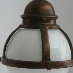 Messing-Wandleuchte mit Glaskugel Cimosa 8520