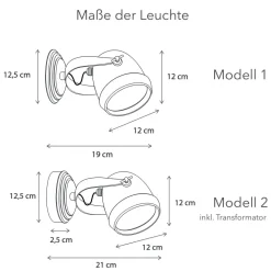 Messing-Wandstrahler für Außen Macro