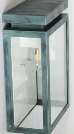 Moderne Außen-Wandleuchte aus Edelstahl