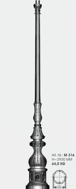 Mondäne fünfflammige Standleuchte AL 6718