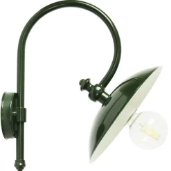 Nach vorne gerichtete Wandlampe für außen mit Bogenarm