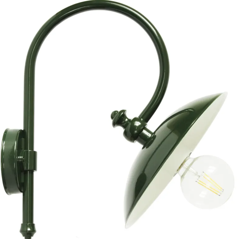 Nach vorne gerichtete Wandlampe für außen mit Bogenarm