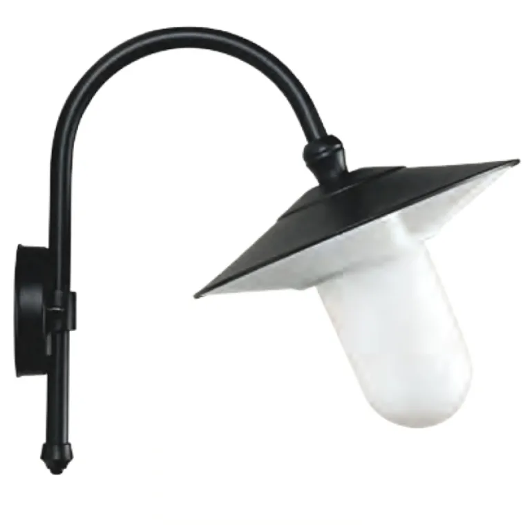 Nach vorne gerichtete Wandlampe für außen mit Glas