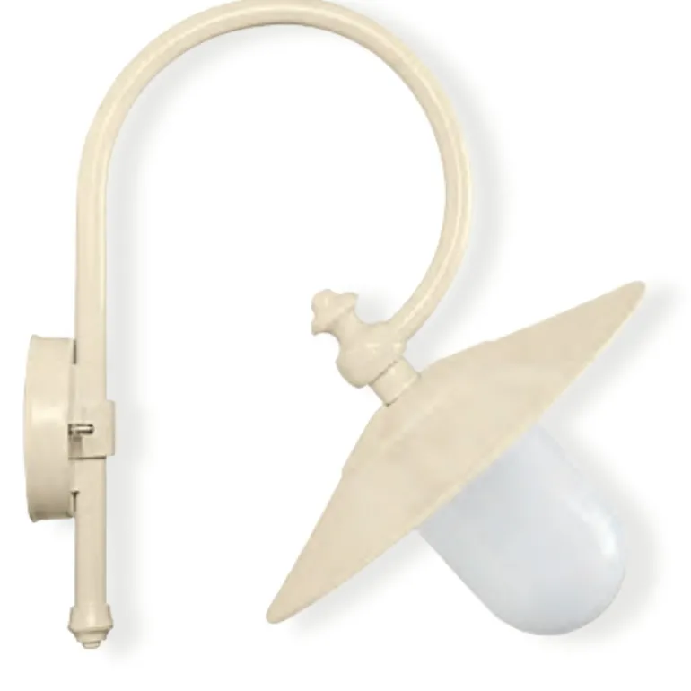 Nach vorne gerichtete Wandlampe für außen mit Bogenarm