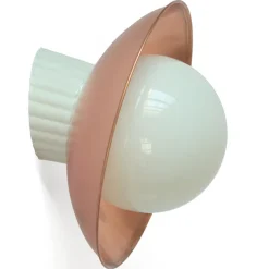 Porzellan Wandlampe Kupferschirm WMCU 2024