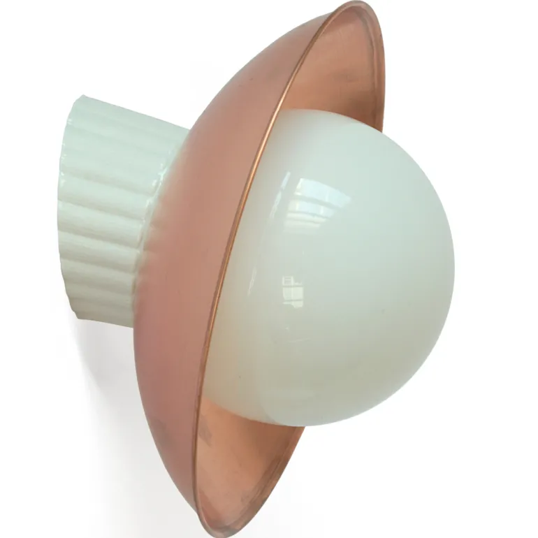 Porzellan Wandlampe Kupferschirm WMCU 2024