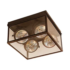 Quadratische Strahler-Deckenleuchte Vitrine 4L