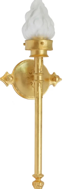 Schmiedeeisen-Wandfackel für Außen