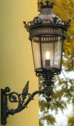 Schmiedeeisen-Wandlaterne im Empirestil WL 3410