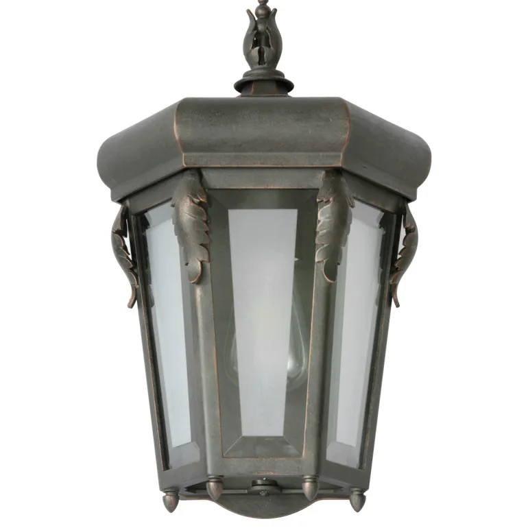 Schmiedeeisen-Wandleuchte mit Facettenglas WL 3626