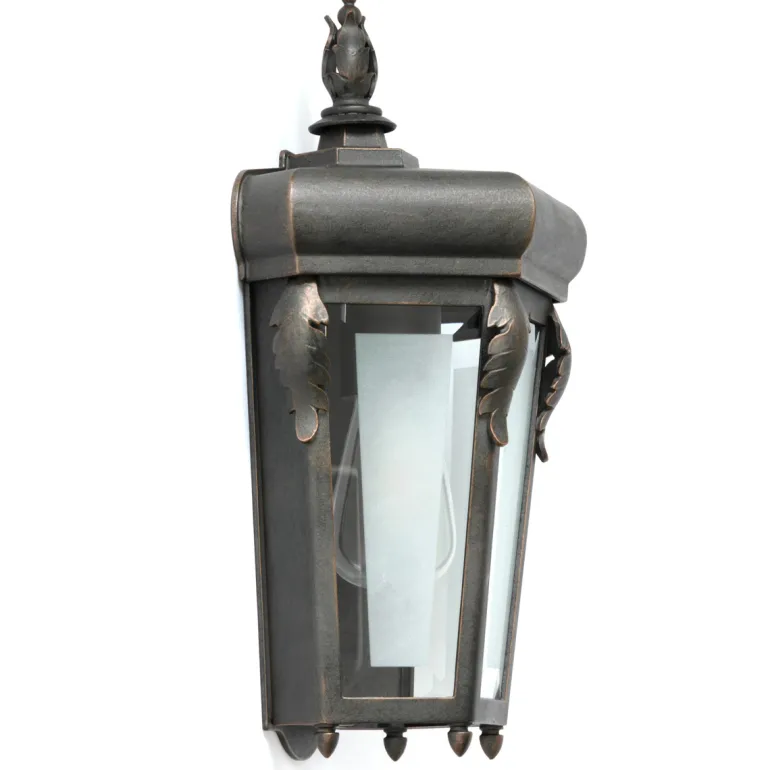 Schmiedeeisen-Wandleuchte mit Facettenglas WL 3626