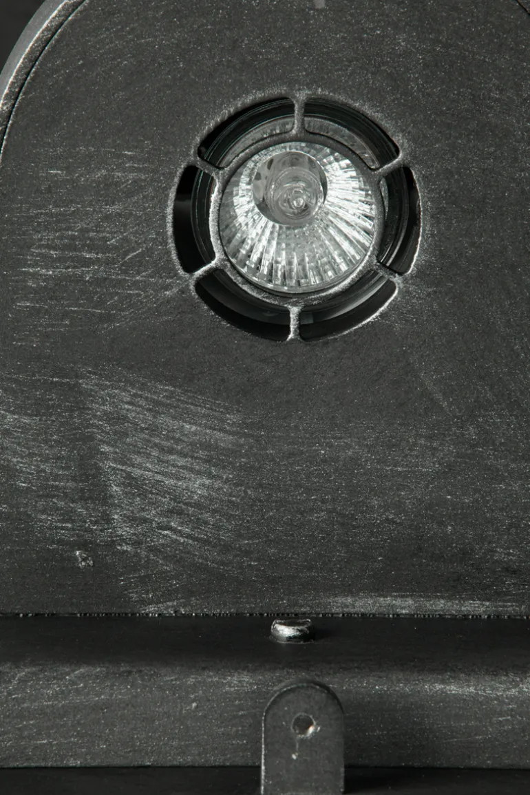 Schmiedeeisen-Wandleuchte mit Kerzenglas WL 3632