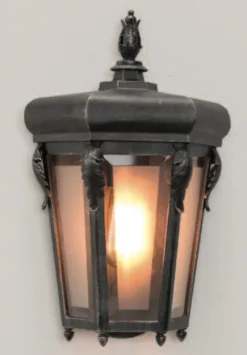 Schmiedeeisen-Wandleuchte mit Facettenglas WL 3626