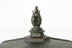 Schmiedeeisen-Wandleuchte mit Facettenglas WL 3626