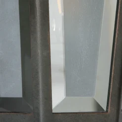 Schmiedeeisen-Wandleuchte mit Facettenglas WL 3626