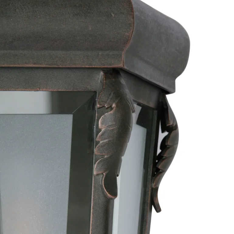 Schmiedeeisen-Wandleuchte mit Facettenglas WL 3626