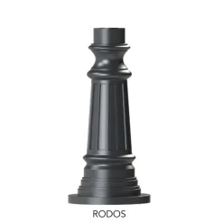 Sockel RODOS mit historischem Mastfuß 46 cm