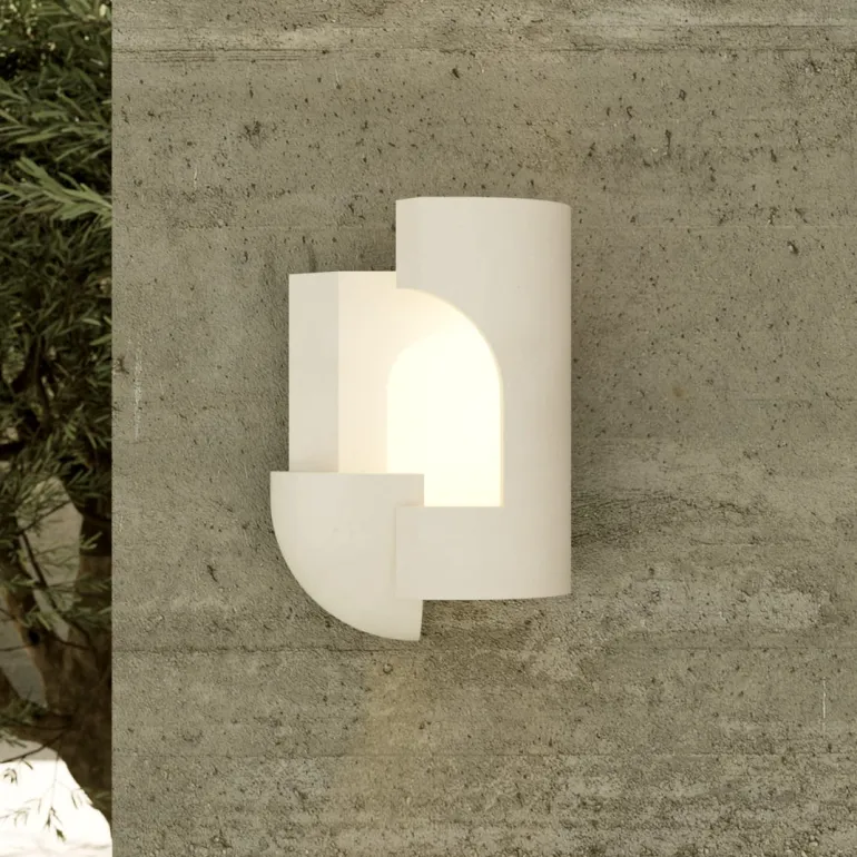 Soul Story Outdoor: Design Wandleuchte aus Beton, IP64