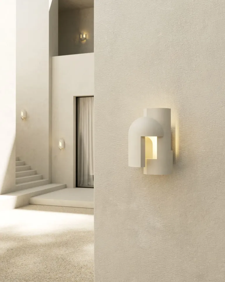 Soul Story Outdoor: Design Wandleuchte aus Beton, IP64