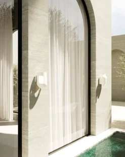 Soul Story Outdoor: Design Wandleuchte aus Beton, IP64