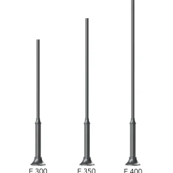 Stahl-Aluminium Mast für Straßenlaterne E 300 / 350 / 400 / 700 cm