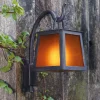 Stimmungsvolle Wandleuchte für außen mit farbigem Glas WL 3705