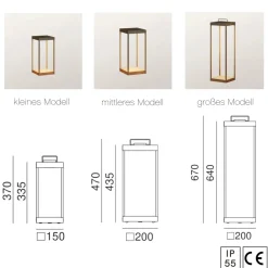 Terrassenleuchte Lanterne Slim