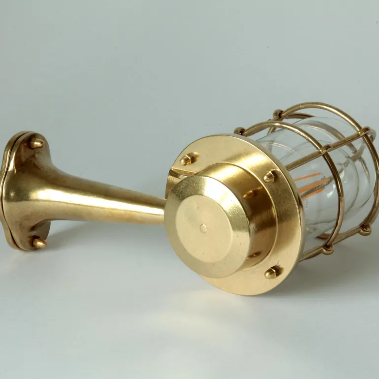 Vergitterte Wandlampe N° 716 mit Wandarm