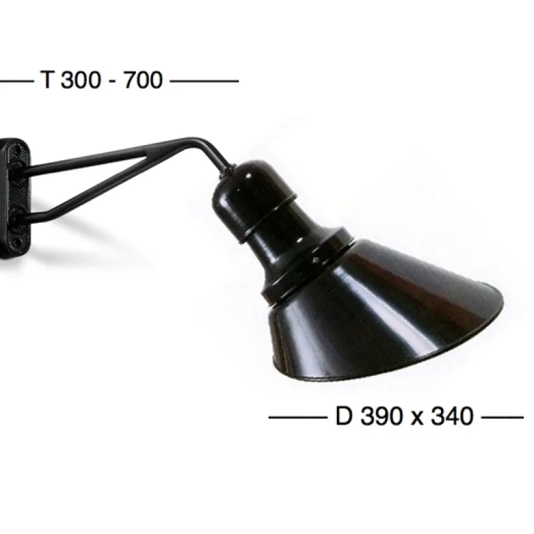 Wand-Außenleuchte zur Schildbeleuchtung Hof W340