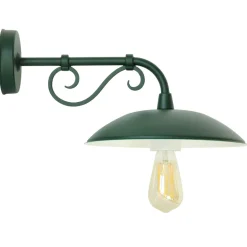 Wandlampe für Außen mit verzierter Armstütze