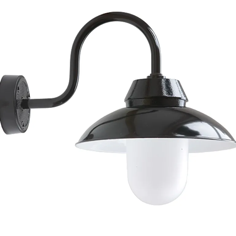 Wandlampe mit gewölbtem Schirm Mainz W1500
