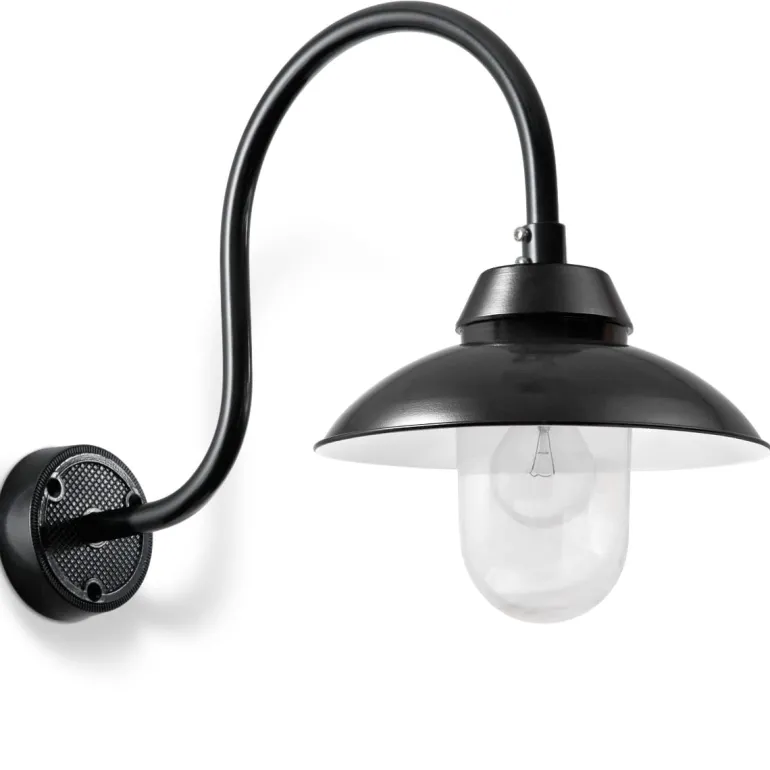 Wandlampe mit gewölbtem Schirm Mainz W1500