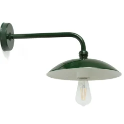 Wandlampe mit Tellerschirm für Außen ohne Glas