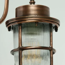 Wandlampe N° 563 aus Messing im Schiffsleuchten-Stil