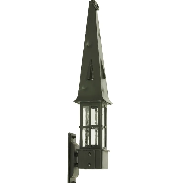 Wandleuchte aus Schmiedeeisen mit spitzem Dach WL 3646