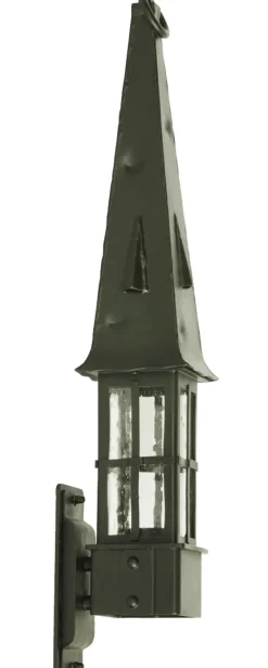 Wandleuchte aus Schmiedeeisen mit spitzem Dach WL 3646