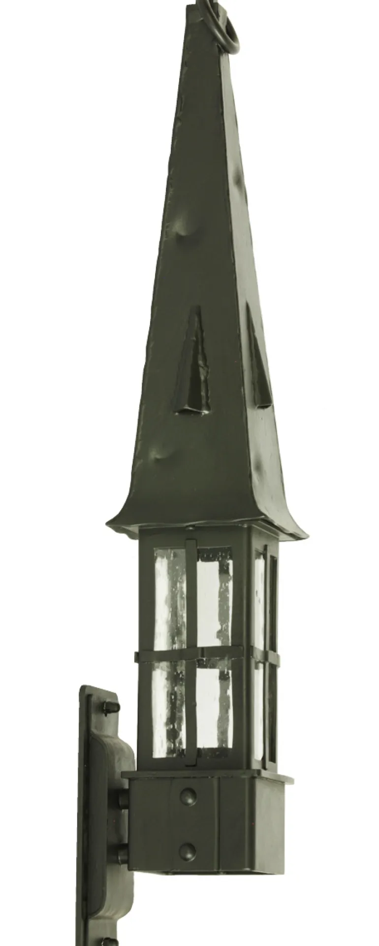 Wandleuchte aus Schmiedeeisen mit spitzem Dach WL 3646