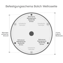 Wandleuchte Hannover mit Ring-Zylinderglas RO 130