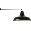 Wandleuchte im Fabrikstil mit langem Wandarm W490L (Ø 48 cm)