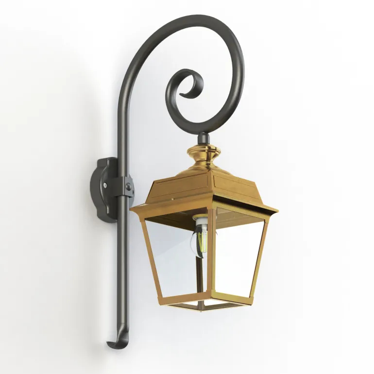 Wandleuchte mit Bischofstab Place des Vosges 1 T