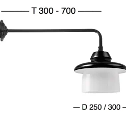 Wandleuchte mit gewölbtem Reflektor Koblenz RO 130